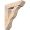 Ekena Millwork Funston Slat Smooth Bracket w/ Offset Brace, Douglas Fir, 7 1/2"W x 28"D x 32"H BKT0806X28X32FST06SDF - alternate 1